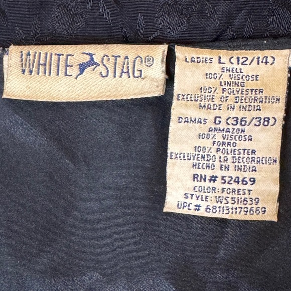 Vintage Vest Women L Forest Green Velvet Tapestry Ornate Button Renfaire Cottage - Picture 6 of 9